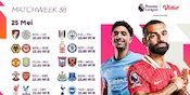 Jadwal Liga Inggris 2024/25 dan Link Live Streaming pada Matchweek ke 38 di Vidio