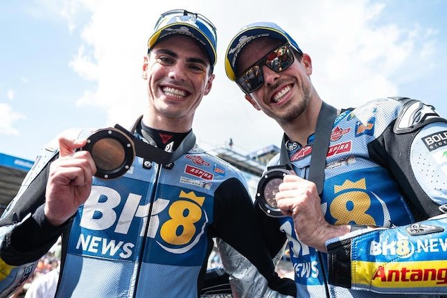 Fermin Aldeguer (BK8 Gresini Racing MotoGP) Pembalap BK8 Gresini Racing, Fermin Aldeguer dan Alex Marquez (c) Gresini Racing