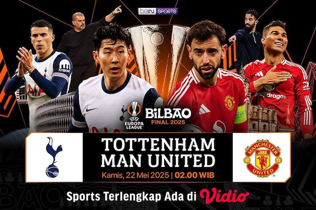 Jadwal, Siaran Langsung, dan Live Streaming Tottenham vs Manchester United