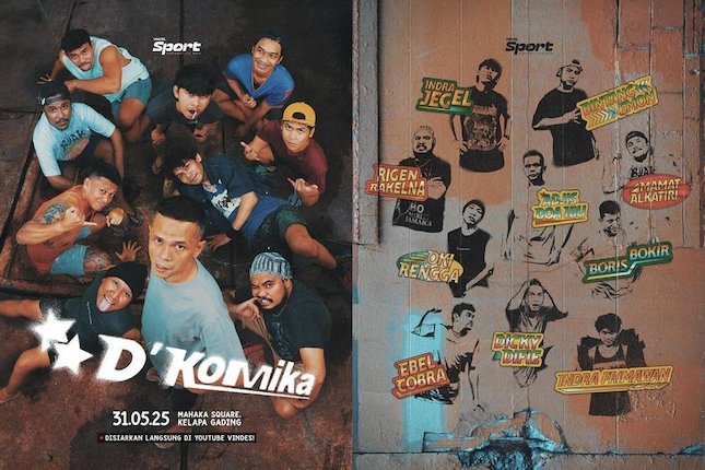Daftar Pemain D'Komika di VINDES Mempersem BAHKAN VOLI 2