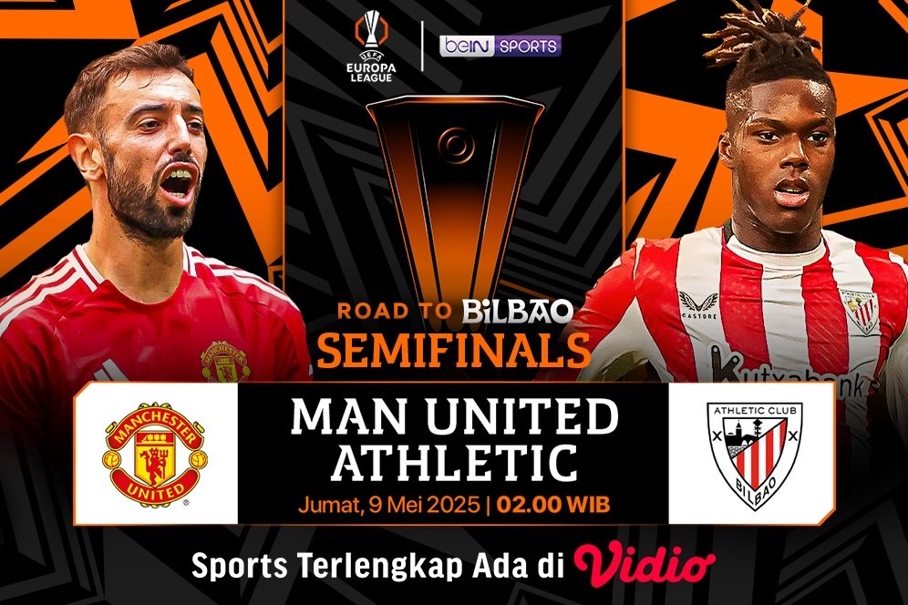 Nonton Streaming Semifinal Liga Europa: Manchester United vs Athletic Club Leg 2 di Vidio Nonton Streaming Semifinal Liga Europa: Manchester United vs Athletic Club Leg 2 di Vidio