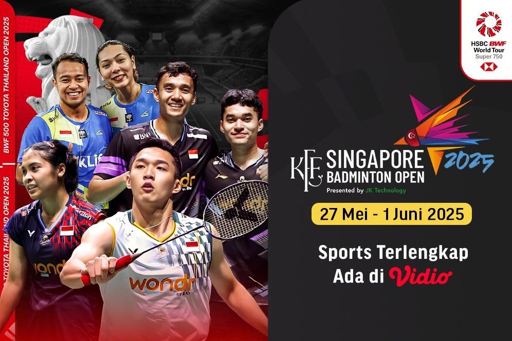 Saksikan Streaming Singapore Badminton Open 2025 Hanya di Vidio