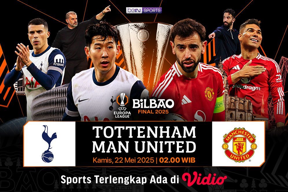Sedang Berlangsung, Link Streaming Final Liga Europa 2024/25 Tottenham vs Manchester United di SCTV dan Vidio Sedang Berlangsung, Link Streaming Final Liga Europa 2024/25 Tottenham vs Manchester United di SCTV dan Vidio
