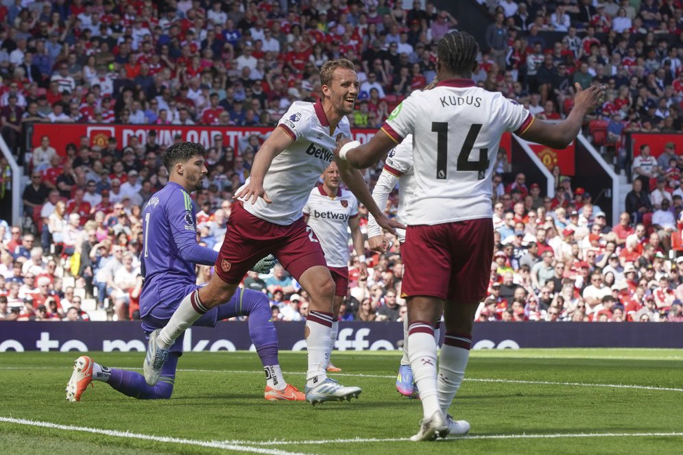 Hasil Manchester United vs West Ham: Skor 0-2