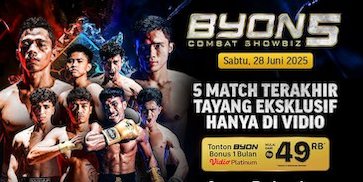 Nonton Siaran Langsung Byon Combat Showbiz Vol. 5 Hanya di Vidio