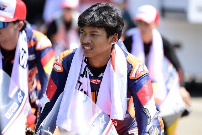 Pembalap Indonesia di Red Bull Rookies Cup 2025, Veda Ega Pratama (c) Red Bull Rookies Cup