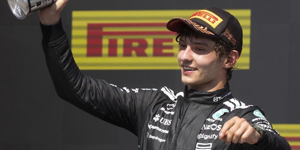 Pembalap Mercedes AMG Petronas, Kimi Antonelli (c) Christinne Muschi/The Canadian Press via AP