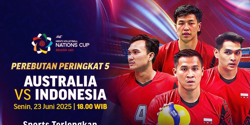 Siaran Langsung Nonton AVC Men's Nation Cup 2025 Australia vs Indonesia di Vidio Hari Ini