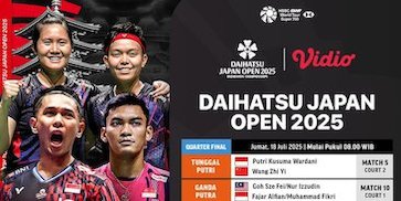 Nonton Live Stream Daihatsu Japan Open 2025 di Vidio