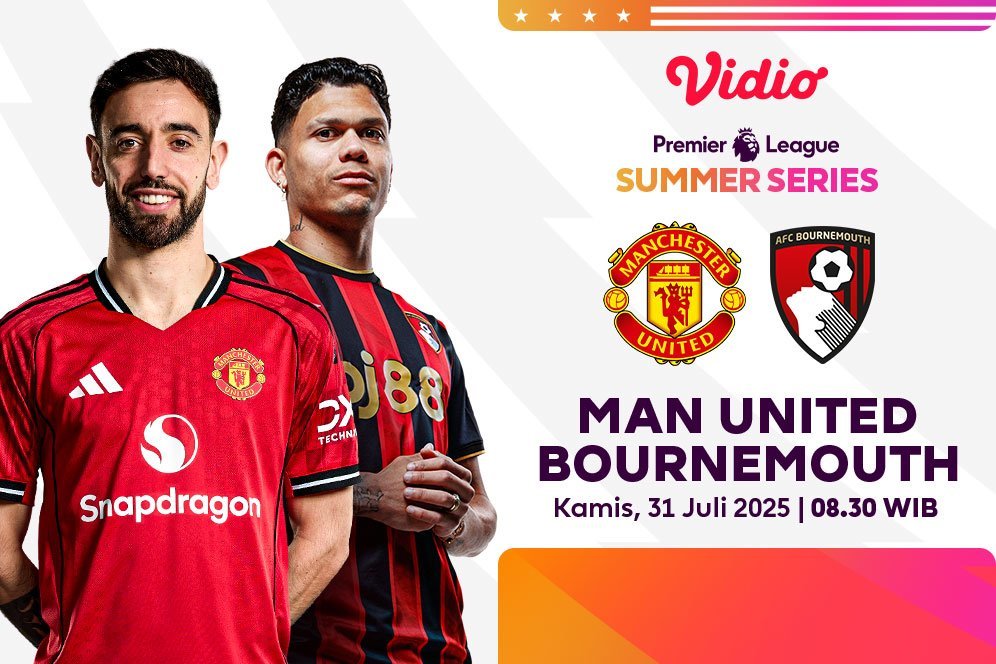 Link Live Streaming Manchester United vs Bournemouth - Premier League Summer Series di Vidio Pekan Ini Link Live Streaming Manchester United vs Bournemouth - Premier League Summer Series di Vidio Pekan Ini