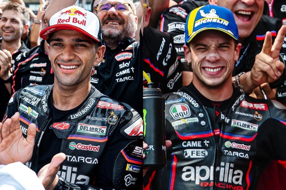 Jorge Martin dan Marco Bezzecchi Disebut Masih Akur di Aprilia Karena Belum Duel Sengit di MotoGP 2025 Jorge Martin dan Marco Bezzecchi Disebut Masih Akur di Aprilia Karena Belum Duel Sengit di MotoGP 2025
