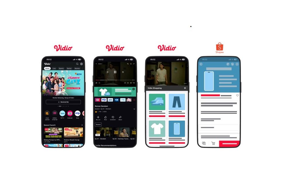 Kolaborasi dengan Shopee, Vidio Luncurkan Vidio Shopping di Indonesia