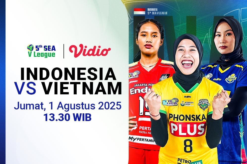 Link Siaran Langsung SEA V League 2025: Indonesia vs Vietnam di Vidio