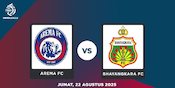 Rekor Pertemuan Arema FC vs Bhayangkara FC di Pekan 3 BRI Super League, Jumat 22 Agustus 2025 Rekor Pertemuan Arema FC vs Bhayangkara FC di Pekan 3 BRI Super League, Jumat 22 Agustus 2025