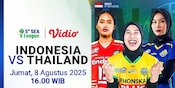 Jadwal SEA V League 2025: Indonesia vs Thailand Leg 2, Nonton Live Stream di Vidio Jadwal SEA V League 2025: Indonesia vs Thailand Leg 2, Nonton Live Stream di Vidio