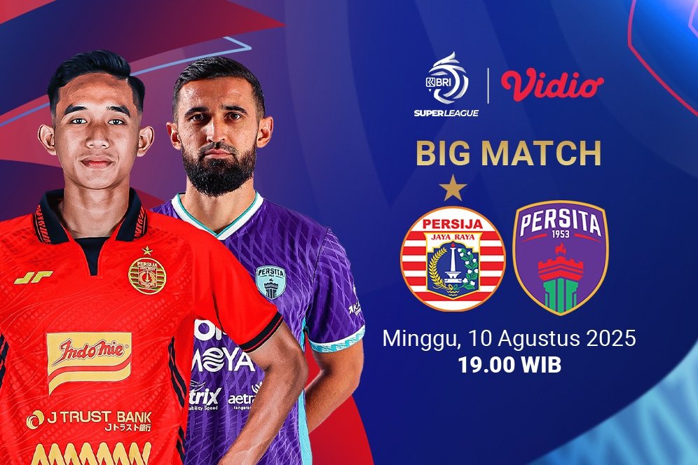 Saksikan Siaran Langsung BRI Super League: Persija vs Persita di Vidio