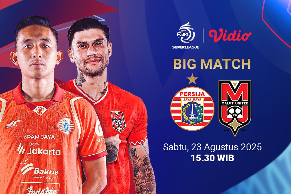Link Live Streaming BRI Super League 2025/26 Persija vs Malut United: Eksklusif di Vidio