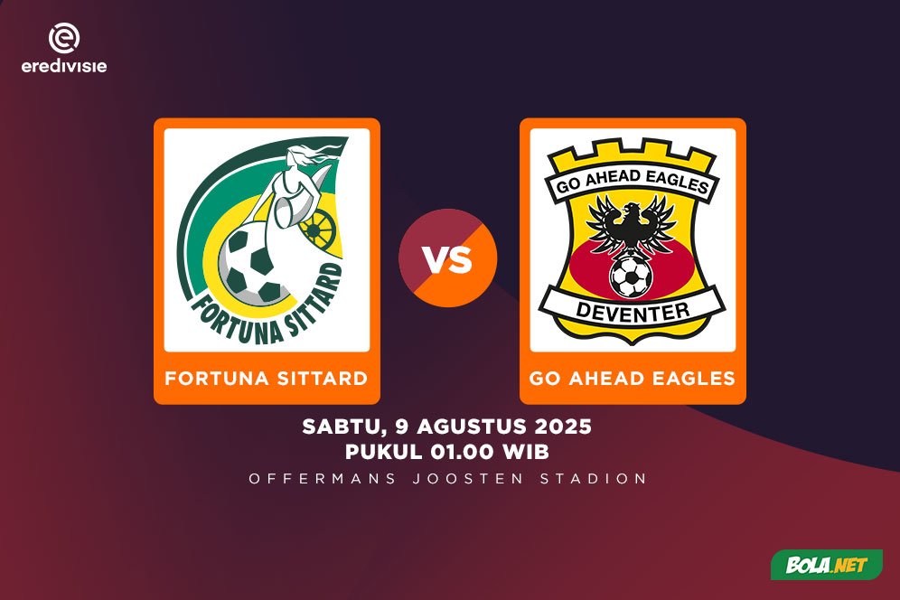 Jadwal Fortuna Sittard vs Go Ahead Eagles di Vidio: Justin Hubner Bisa Main?
