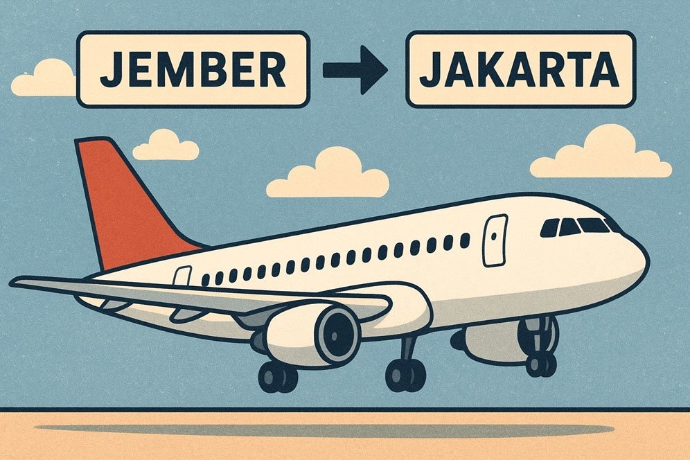 Rute Penerbangan Jember - Jakarta Resmi Dibuka: Tanpa Transit, Berapa Tarif Tiketnya? Rute Penerbangan Jember - Jakarta Resmi Dibuka: Tanpa Transit, Berapa Tarif Tiketnya?