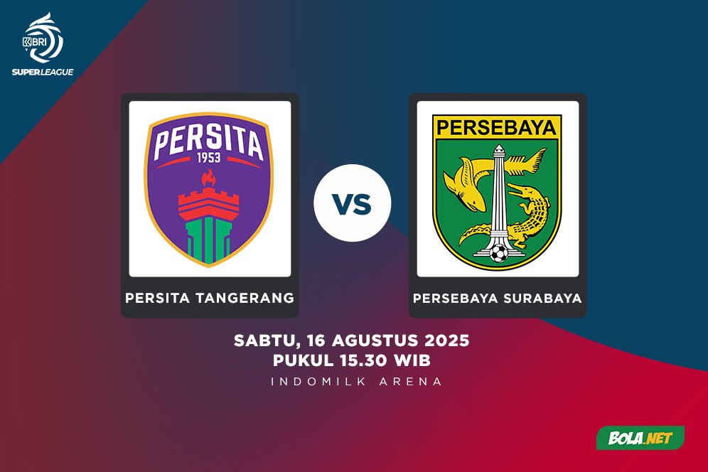 Prediksi BRI Super League: Persita Tangerang vs Persebaya Surabaya 16 Agustus 2025