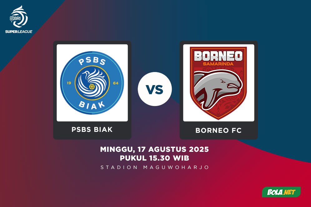 Prediksi BRI Super League: PSBS Biak vs Borneo FC 18 Agustus 2025