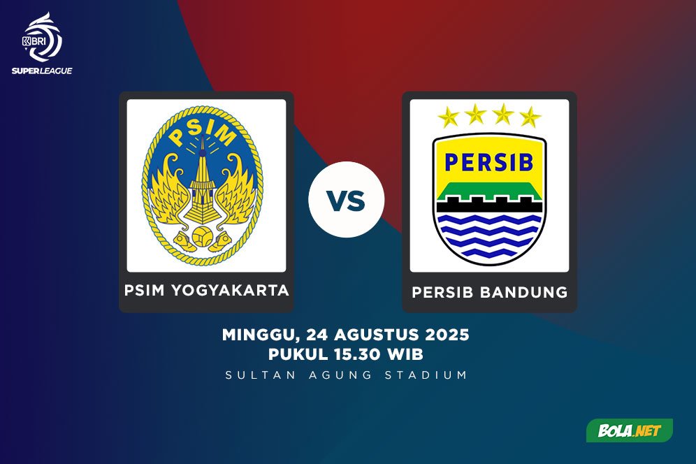 Prediksi BRI Super League: PSIM Yogyakarta vs Persib Bandung 24 Agustus 2025