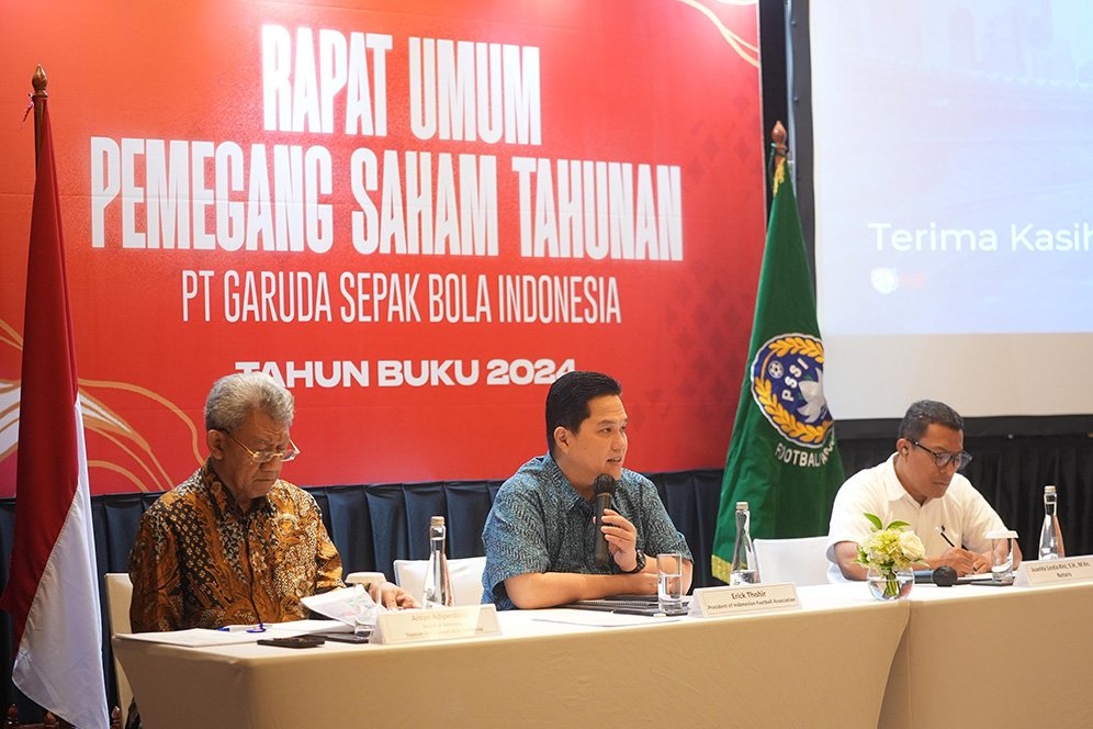 Apresiasi Erick Thohir: PT GSI Lampaui Target 134% dan Selesaikan Utang Lama PSSI