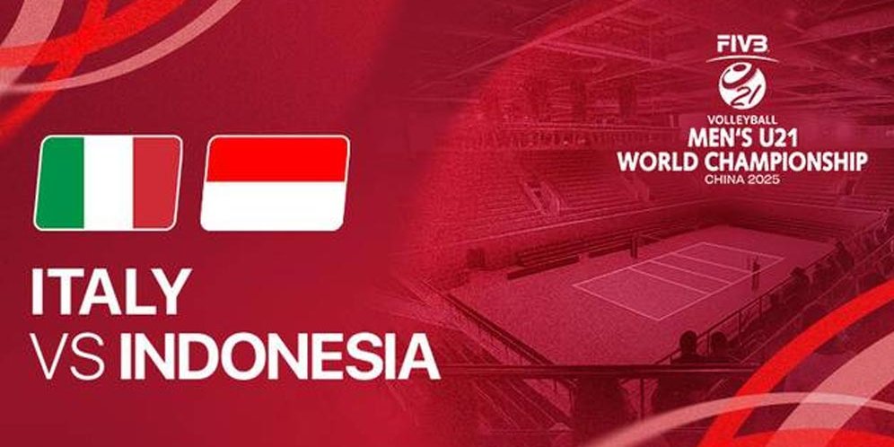 Nonton Live Streaming Italia vs Indonesia di FIVB Putra U21 2025 di Vidio, 21 Agustus 2025