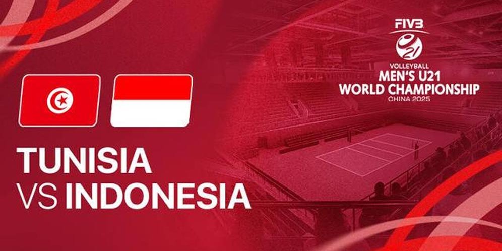 Nonton Live Streaming Tunisia vs Indonesia di FIVB Putra U21 2025 di Vidio, 22 Agustus 2025