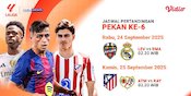 Cek Jadwal dan Nonton LaLiga 2025/2026 Pekan Keenam, Eksklusif di Vidio