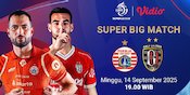 Saksikan Live Streaming BRI Super League 2025/2026: Persija Jakarta vs Bali United di Vidio Saksikan Live Streaming BRI Super League 2025/2026: Persija Jakarta vs Bali United di Vidio