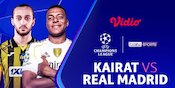 Saksikan dan Nonton UCL 2025/26 Kairat vs Real Madrid: Eksklusif di Vidio Saksikan dan Nonton UCL 2025/26 Kairat vs Real Madrid: Eksklusif di Vidio