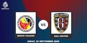 Semen Padang vs Bali United: Duel 2 Tim Rindu Kemenangan di BRI Super League, Siapa Bakal Bangkit? Semen Padang vs Bali United: Duel 2 Tim Rindu Kemenangan di BRI Super League, Siapa Bakal Bangkit?