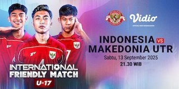Saksikan Live Streaming Timnas Indonesia U-17 vs Makedonia Utara U-17, Tayang di Vidio Saksikan Live Streaming Timnas Indonesia U-17 vs Makedonia Utara U-17, Tayang di Vidio
