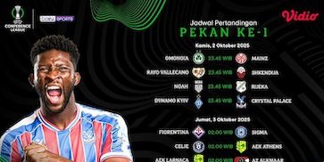 Cek Jadwal dan Nonton UEFA Conference League 2025/26: Hanya di Vidio Cek Jadwal dan Nonton UEFA Conference League 2025/26: Hanya di Vidio