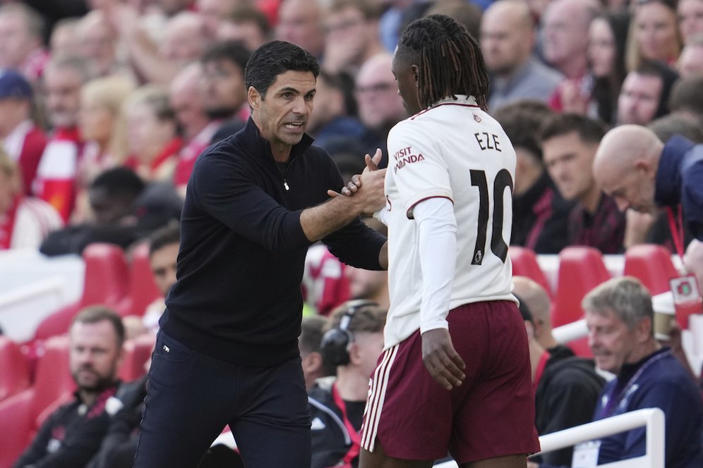 Masih Soal Kekalahan Arsenal dari Liverpool: Mempertanyakan Keputusan Mikel Arteta tak Mainkan Eberechi Eze Sejak Menit Awal Masih Soal Kekalahan Arsenal dari Liverpool: Mempertanyakan Keputusan Mikel Arteta tak Mainkan Eberechi Eze Sejak Menit Awal