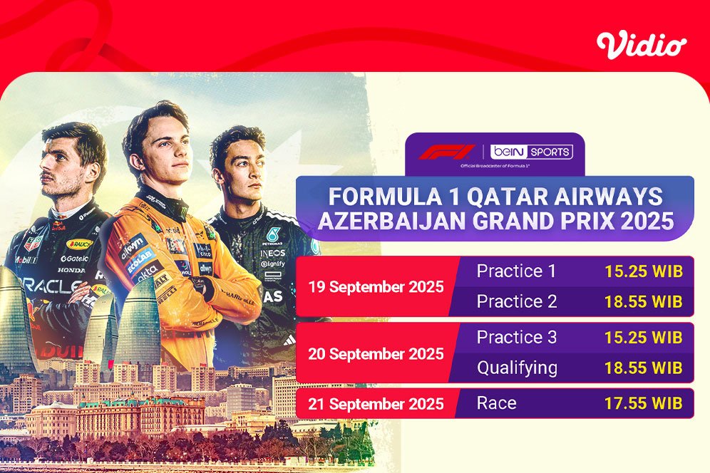 Saksikan Live Streaming F1 Azerbaijan Grand Prix 2025 di Vidio