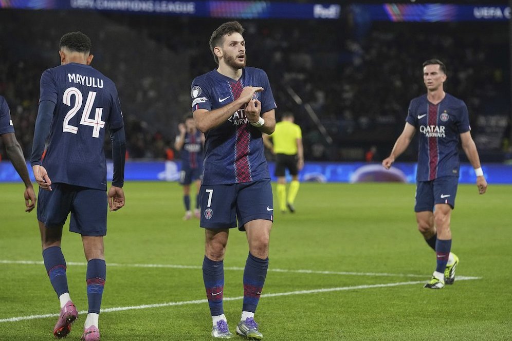 Rapor Pemain PSG Saat Hancurkan Atalanta 4-0: Kvaratskhelia Magis, Marquinhos Kokoh!