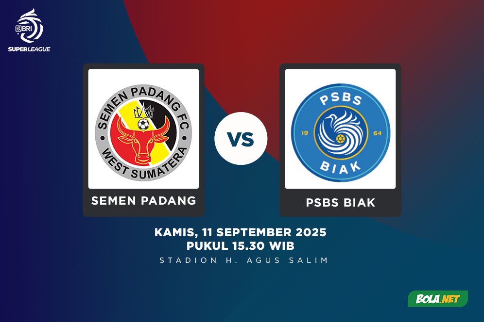 Head to Head dan Fakta Menarik Semen Padang vs PSBS Biak di BRI Super League: Alarm Tuan Rumah! Head to Head dan Fakta Menarik Semen Padang vs PSBS Biak di BRI Super League: Alarm Tuan Rumah!