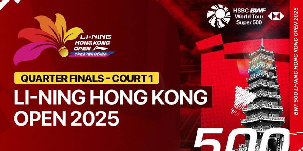 Jadwal Siaran Langsung Babak Perempat Final Hong Kong Open 2025 di Vidio Hari Ini, 12 September 2025