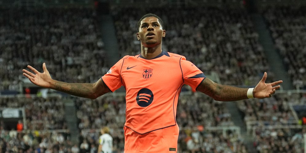 Man of the Match Newcastle vs Barcelona: Marcus Rashford - Bola.net