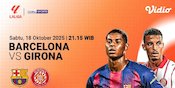Saksikan dan Nonton LaLiga 2025/26 Barcelona vs Girona: Tayang Eksklusif di Vidio Saksikan dan Nonton LaLiga 2025/26 Barcelona vs Girona: Tayang Eksklusif di Vidio