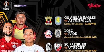 Cek Jadwal Aksi Pemain Indonesia di Liga Europa 2025/26: Tayang di Vidio Cek Jadwal Aksi Pemain Indonesia di Liga Europa 2025/26: Tayang di Vidio