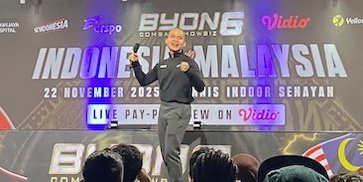 Byon Combat Showbiz Vol. 6 di Vidio: Indonesia Vs Malaysia, Rivalitas Dua Negara Kembali Membara! Byon Combat Showbiz Vol. 6 di Vidio: Indonesia Vs Malaysia, Rivalitas Dua Negara Kembali Membara!
