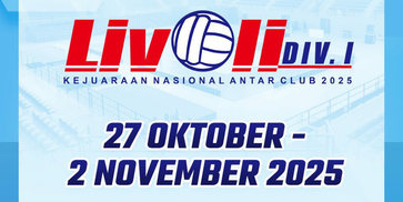 Link Live Streaming Pertandingan Livoli Divisi 1 2025 di MOJI dan Vidio, 26 Oktober-2 November 2025 Link Live Streaming Pertandingan Livoli Divisi 1 2025 di MOJI dan Vidio, 26 Oktober-2 November 2025