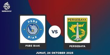 Prediksi BRI Super League: PSBS Biak vs Persebaya Surabaya 24 Oktober 2025 Prediksi BRI Super League: PSBS Biak vs Persebaya Surabaya 24 Oktober 2025