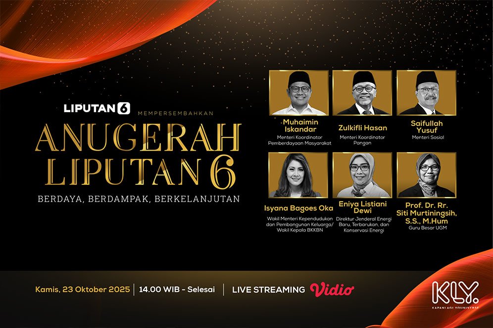 Saksikan Live Streaming Anugerah Liputan6 2025: Berdaya, Berdampak, Berkelanjutan Saksikan Live Streaming Anugerah Liputan6 2025: Berdaya, Berdampak, Berkelanjutan