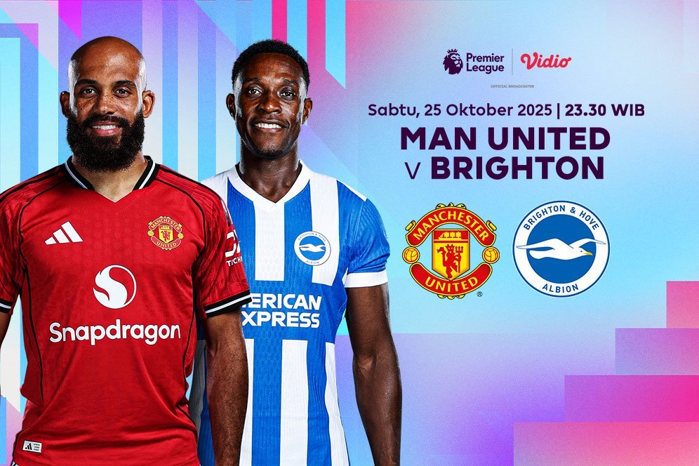 Saksikan dan Nonton Liga Inggris 2025/26: Manchester United vs Brighton Eksklusif di Vidio Saksikan dan Nonton Liga Inggris 2025/26: Manchester United vs Brighton Eksklusif di Vidio