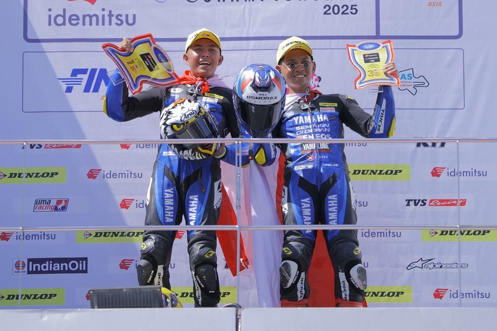 Aksi Gemilang Para Rookie Yamaha Racing Indonesia, Langsung Podium Ganda di ARRC Malaysia 2025