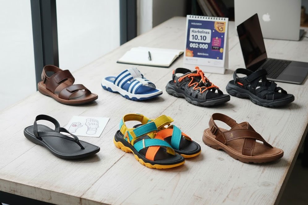 6 Pilihan Sandal Cowok yang Menunggumu di Harbolnas 10.10 6 Pilihan Sandal Cowok yang Menunggumu di Harbolnas 10.10